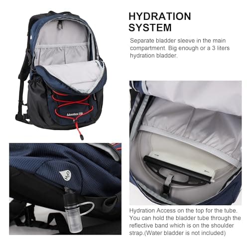 MOUNTAINTOP 25L Lightweight Hiking Backpack for Day Trips — view 4