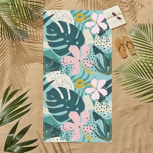 Sricam Large Microfiber Beach Towel, 180×80cm Oversized Quick Dry Beach Towels for Adults, Sand-Free Lightweight Swimming Towel for Travel, Beach & Pool — view 4
