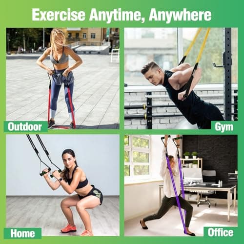 Fokky Resistance Bands Set, 4 Levels Exercise Bands for Men Women — view 6