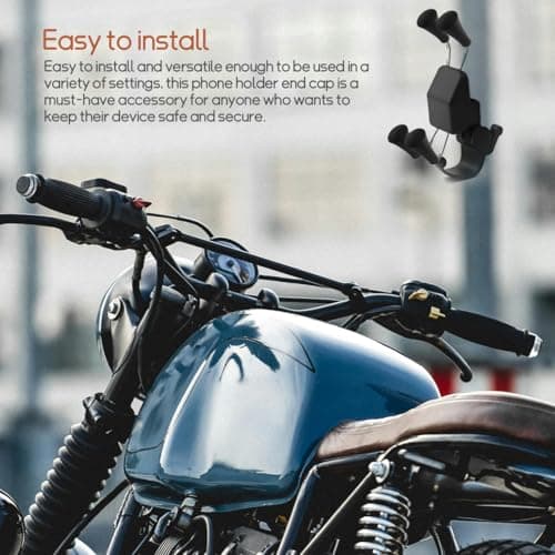 Homoyoyo 4 pack Motorcycle Phone Mount Cap Replacement Rubber Cap for Phone Holder Bracket with Anti-Slip Design Protective End for Secure Device Support — view 6