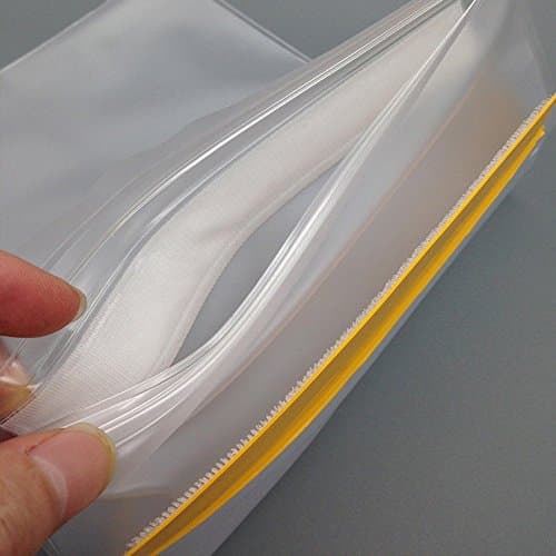 YUMQUA Clear Waterproof Bags 5 Pack Set, Watertight Pouch Holder for Document Map Camera Mobile Phone Tablet, fits Kayaking Boating Hiking Beach Water Sports, Yellow — view 3