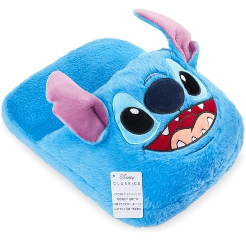 Disney Stitch Foot Warmer Women Teens UK 2-13.5, Non Electric Fleece Foot Muff, Heated Slipper, Non Slip, Arthritis Renauds Muscle Pain (Blue Stitch)