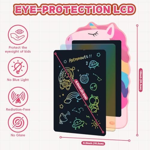 Unicorn LCD Writing Tablet, 8.5Inch Pink Toddler Drawing Pad for Kids — view 2