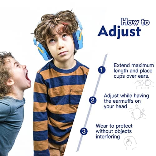 Jmbabe Kids Ear Defenders-Noise Cancelling Headphones Autism, 26dB Ear Protection Earmuffs Hearing Protectors for Age 2 Years to 14 Years at Party Concert Fireworks — view 3
