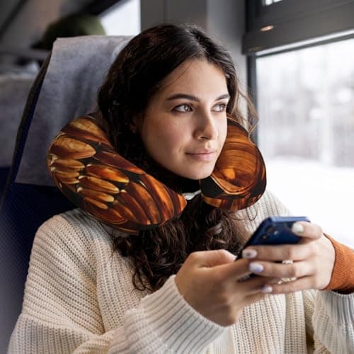 LIXLZH Wine Cork Print Lightweight Comfortable Breathable Polyester U-Shaped Neck Pillow Adults Pillow Rest — view 6