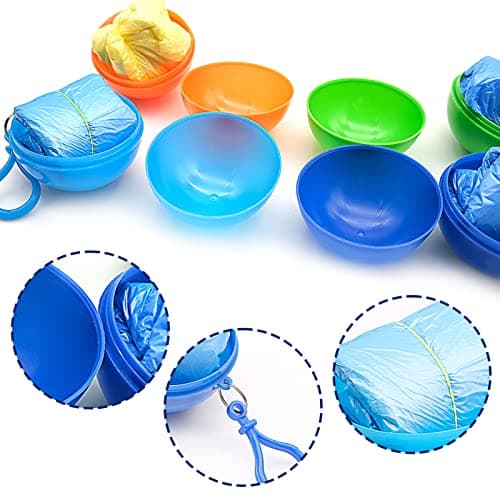 TULEBOLIAN 4-Pack Waterproof Raincoat Balls for Adults - Lightweight, Portable Emergency Ponchos with Key Rings, Ideal for Camping, Hiking, Cycling & Outdoor Sports — view 5