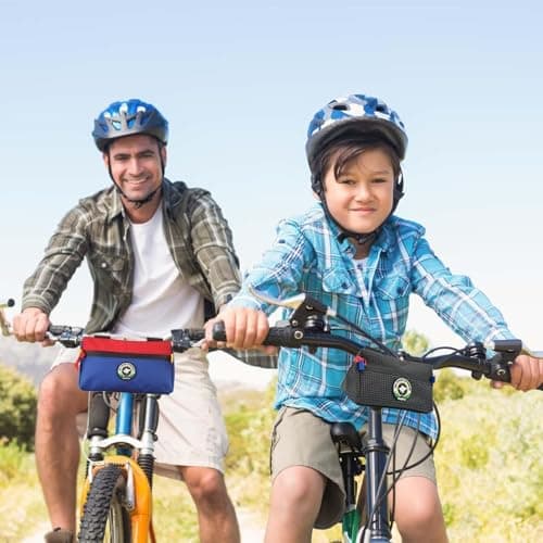 HTU Bike Handlebar Bag Kids Bicycle Front Basket Pack Waterproof Bikes Bag Mountain Bike Small Bicycle Handle Bar Bag for Boys Girls Men Women — view 6