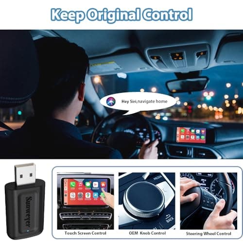 sunweyer Wireless CarPlay Adapter UK, Mini USB, Auto-Connect — view 5