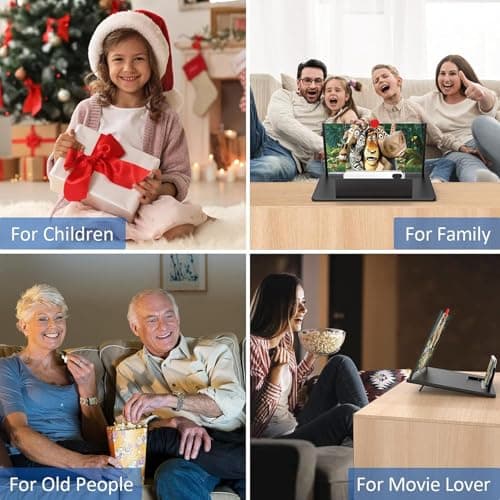 BAONUO Phone Screen Magnifier 14 Zoll, HD Mobile Phone Amplifier with Foldable Stand Holder, Movie Screen Magnifying Design Screen Amplifier, for All Smartphone — view 6