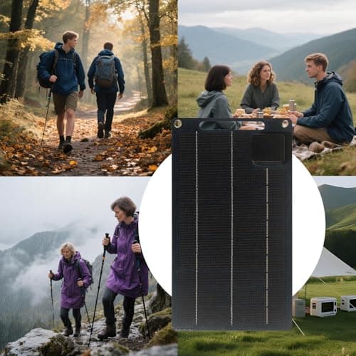 Portable Solar Panel - Solar Generator | 100W Outdoor Smartphone Charger | Waterproof Charging Bank for Travel Camping Hunting RV Survival Beach Backpacking Boating - Outdoor Camping — view 6