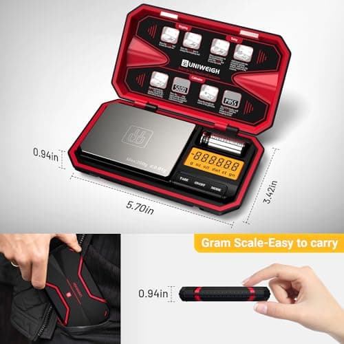 UNIWEIGH Travel Digital Pocket Scale 200g/0.01g, Digital Gram Scales — view 5