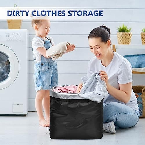 OTraki 2 Packs Wet Bags, Waterproof Wet Dry Bag Travel Laundry Bag Nappy Wet Bag with Handle Storage Bag for Gym Workout Yoga Beach Pool (20 x 24 inch) — view 4