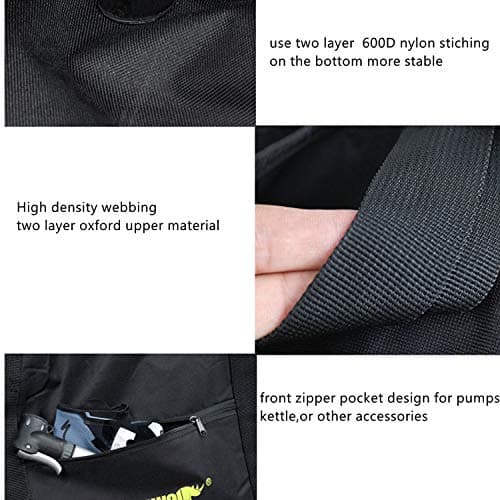 HUNTVP Folding Bike Bag Bike Travel Bag Case Box Thick Bicycle Folding Carry Bag Pouch,Bike Transport Case for Air Travel — view 4