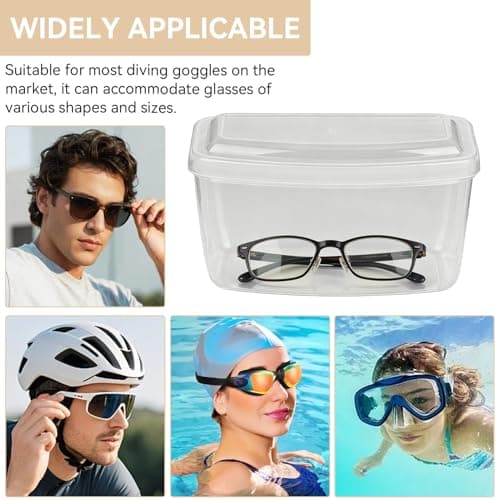 2PCS Diving Mask Case, Plastic Swimming Glasses Box Portable Dive Goggles Case Mask Box for Diving Snorkeling Equipment — view 3