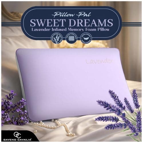 GC GAVENO CAVAILIA Lavender Scent Pillow Memory Foam with Removable Cover — view 2