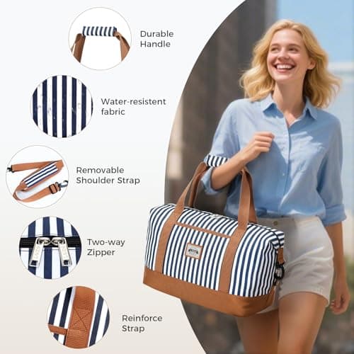 Lekesky 24L Ryanair Underseat Cabin Bag 40×30×20, Stripes — view 5