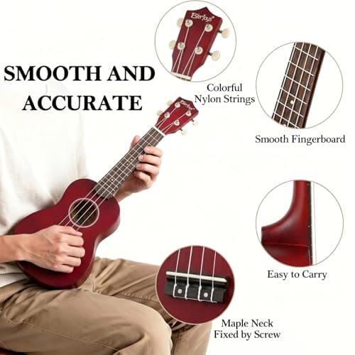 Soprano Ukulele Beginner Kit 21 Inch with Free Online Lesson Fast to Learn — view 6