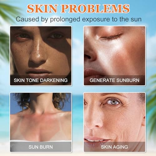 2Pcs Sunscreen SPF 100, Lightweight Face Sunscreen with UV Protection — view 2