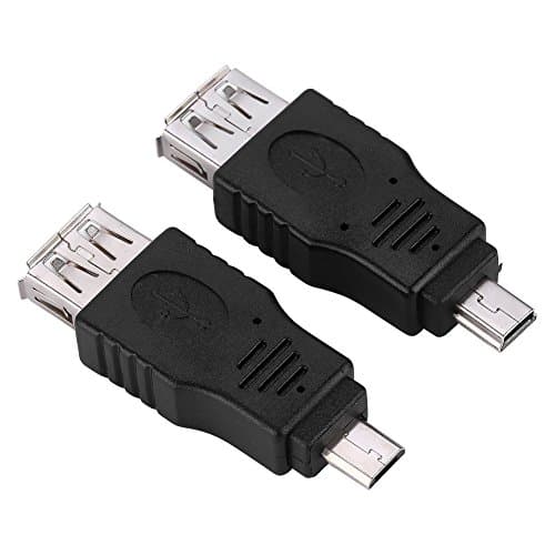 KUIDAMOS Multi USB2.0 Adapter Set 10 Pack Versatile Connectors for Easy Data Transfer Black