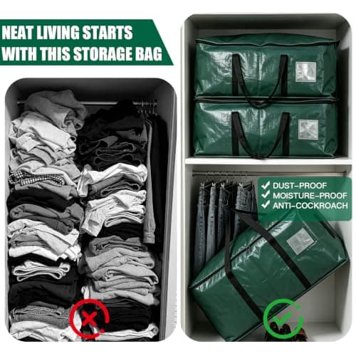 ZFWDSY Moving Bags 93 L,8-Pack Storage Bags Moving Boxes Alternatives — view 6