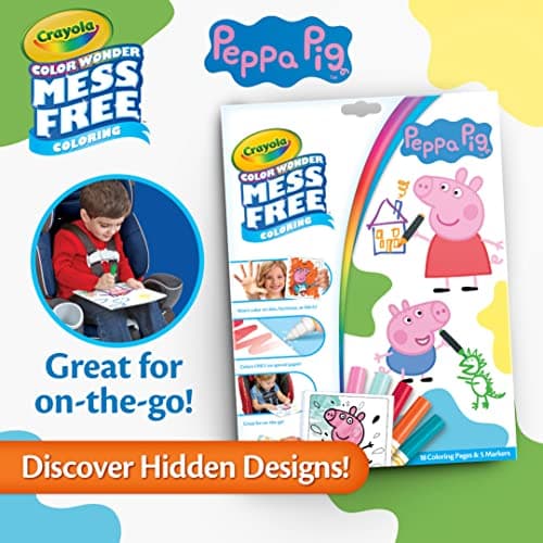CRAYOLA Peppa Pig Color Wonder Activity Set, Mess Free Peppa Pig Coloring Pages for Toddlers, Travel Activity, Toddler Gifts, Ages 3+ — view 4