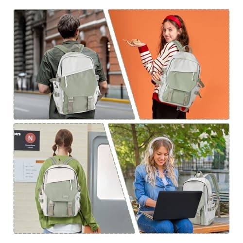 SZLX School Backpack Womens Lightweight School Bag Casual Daypack College Laptop Backpack for Men Women Water Resistant teen backpack Travel Rucksack for Sports High School Middle Bookbag for girls — view 6
