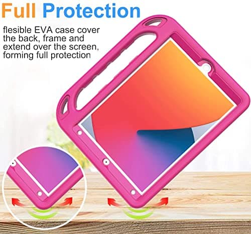 Surom Case for iPad 9th/8th/7th Gen 2021/2020/2019 10.2 Inch, Rose — view 6