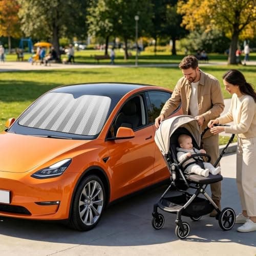 Car Windshield Sun Shade Universal Reflective Suction Cup Blocker — view 3