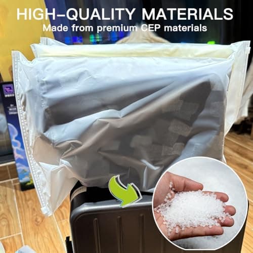 Zip Lock Bags, 20Pcs 40x30cm Clothes Bags, Hospital Bag Organiser Pouches — view 3