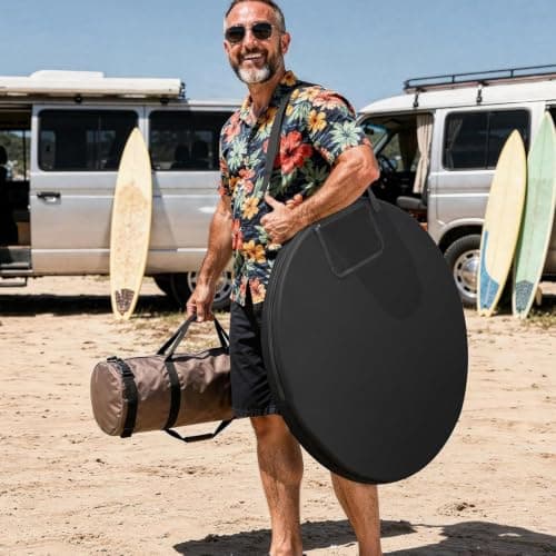 Portable Privacy Shower Tent Storage Bag - Outdoor Travel Carry Case — view 4
