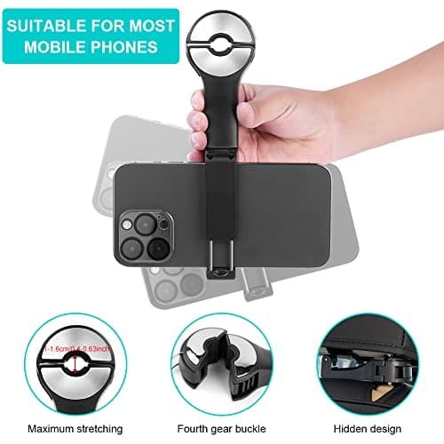 URAQT 2 Pack Car Back Seat Hook, 2 in 1 Car Headrest Hidden Hook, Car Storage Hooks Back Seat Headrest Hanger, Headrest Bracket Purse Holder Hooks for Phone, Purses, Toys, Groceries, and Bags — view 3