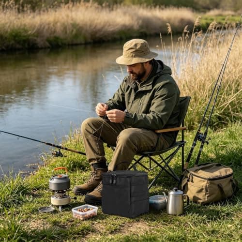 Camping Cookware Bag Outdoor Kitchen Organizer Portable Cooking Equipment — view 3