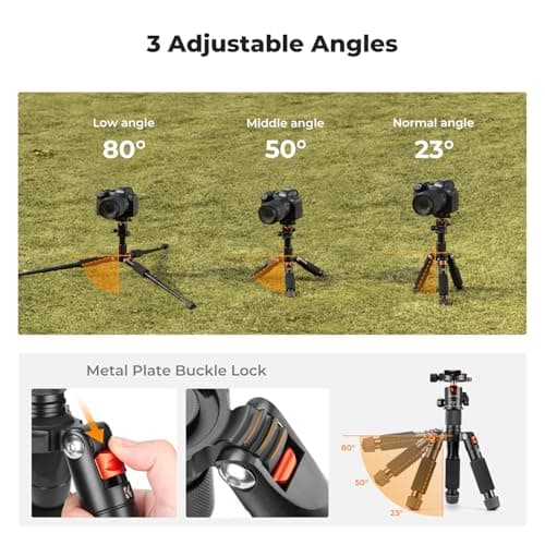 K&F CONCEPT Mini Camera Tripod, 20.5"/52cm Compact Desktop Tripod — view 5