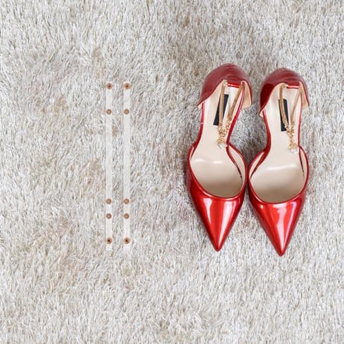 IMUSINICE Elastic Shoe Strap Extenders for Women’s Sandals and Sneakers with Snap Button, 2 Pairs Transparent Heel Bands Suitable for Seniors and Travel — view 6