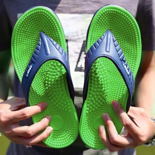 Men's Casual Flip Flops Flip Flops Massage Reflexology Fashion Casual Daily Look Perfect for Holiday Travel Wear Toe Separator Comfort Fit Corrective Sports Sandal Style Novelty Funny Fashion Style — view 4