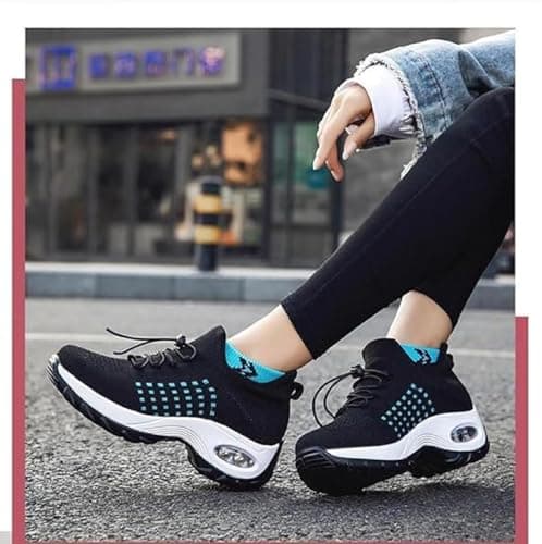 2025 New Comfortwear Ortho Shoes for Women Plantar Fasciitis, Comfort Wear Orthowear Shoes for Women Orthopedic Sneakers, Ortho Stretch Cushion Shoe Comfortable Walking Sneakers (Black,5) — view 3