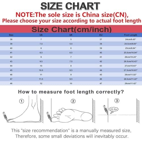 ofeirhz Mens Hiking Shoes - Rubber Sole With Arch Support Wide Fit Outdoor Sports Shoes - Breathable Slip On Lightweight - Comfort Soft Soled Work Shoes - Wear Resistant Simple Features Walking Shoes — view 4