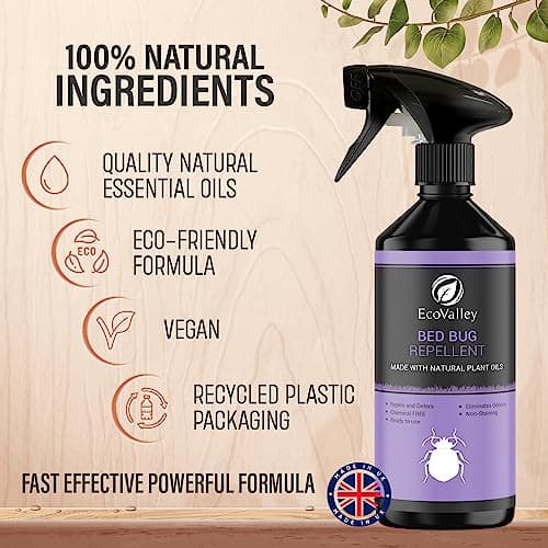 EcoValley Bed Bug Repellent Spray 500ml - Fast Acting Bedbug Terminator Treatment for Mattresses, Homes, Caravans, Trucks, and Bedrooms — view 2