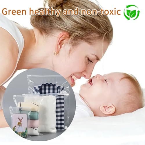 26 Pcs 6 Sizes Zip Lock Bags for Clothes,Maternity Hospital Bag Organiser Pouches,Clear Plastic Reusable Ziplock Bags for Clothes,Travel,Luggage,Shoes,Cosmetics,Frosted and Transparent,No Holes — view 5