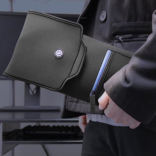 ENHANCE Keyboard Sleeve Travel Case for Full-Size Mechanical and Standard Gaming Keyboards up to 18 Inches with Rugged Neoprene Construction, Zipper Mouse Storage and Cable Storage Pouch — view 3