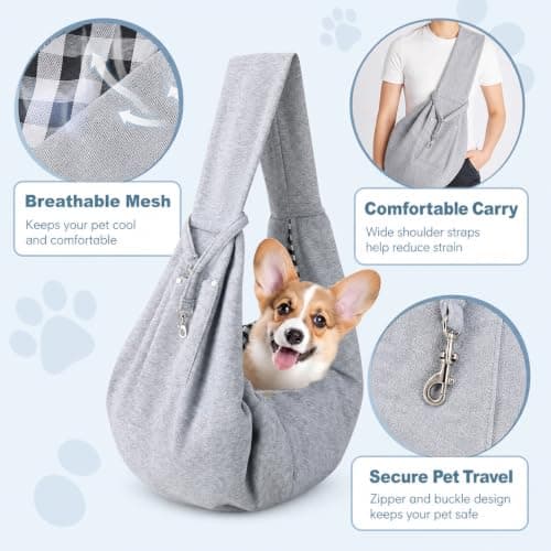 Puppy Carrier Backpack, Hands-Free Pet Travel Bag — view 3