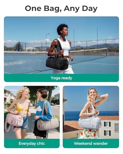 bagsmart Small Gym Bag for Women, 15L Sports Bag Shoulder Bag — view 2