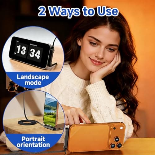 Synclum 2PCS 2-in-1 Invisible USB C Charging Cable with Foldable Stand — view 3
