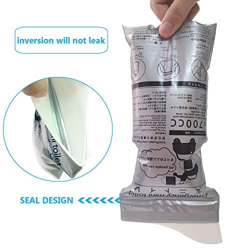 Alled Disposable Urine Bags, 8 Pack 700ml Pee Bags for Camping Travel Outdoor Urinal Toilet Traffic Jam Emergency Portable Car Vomit Bag,Urine Bag Gel for Men Women Kids Children Patient and Pregnant — view 3