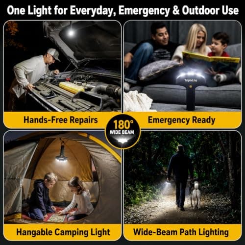 Triplelite TL1000 Aluminum Rechargeable 180° Flashlight Torch — view 3