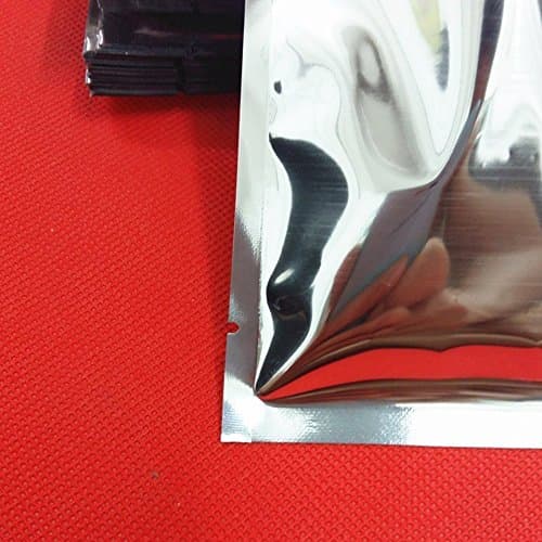WACCOMT Pack 100pcs Silver Mylar Foil Bags Heat Seal 8x12 cm (3.1x4.7 inch) — view 5