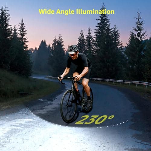 Lepro Led Head Torch Rechargeable, Super Bright Headlamp 230°Wide Beam — view 2