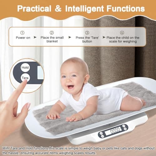 Baby Scales Digital Pet Scales for Weighing, Multi-use Baby Weighing Scales — view 2