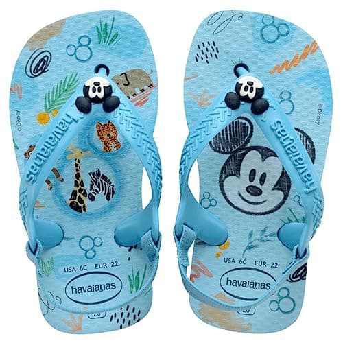 Havaianas Baby Disney Classics II Unisex Baby FlipFlop Lavander Blue 7 UK Child