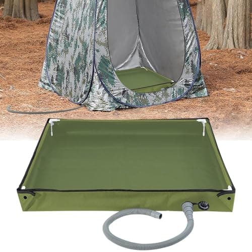 Tktouci Camping Shower Floor Foldable Portable Basin — view 2